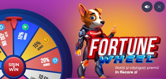 Fortune Wheel la Netbet casino.
