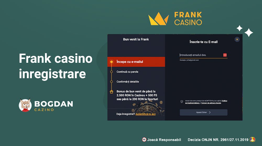 Frank casino inregistrare &#8211; Cum deschizi cont pe Frank casino și faci verificarea?