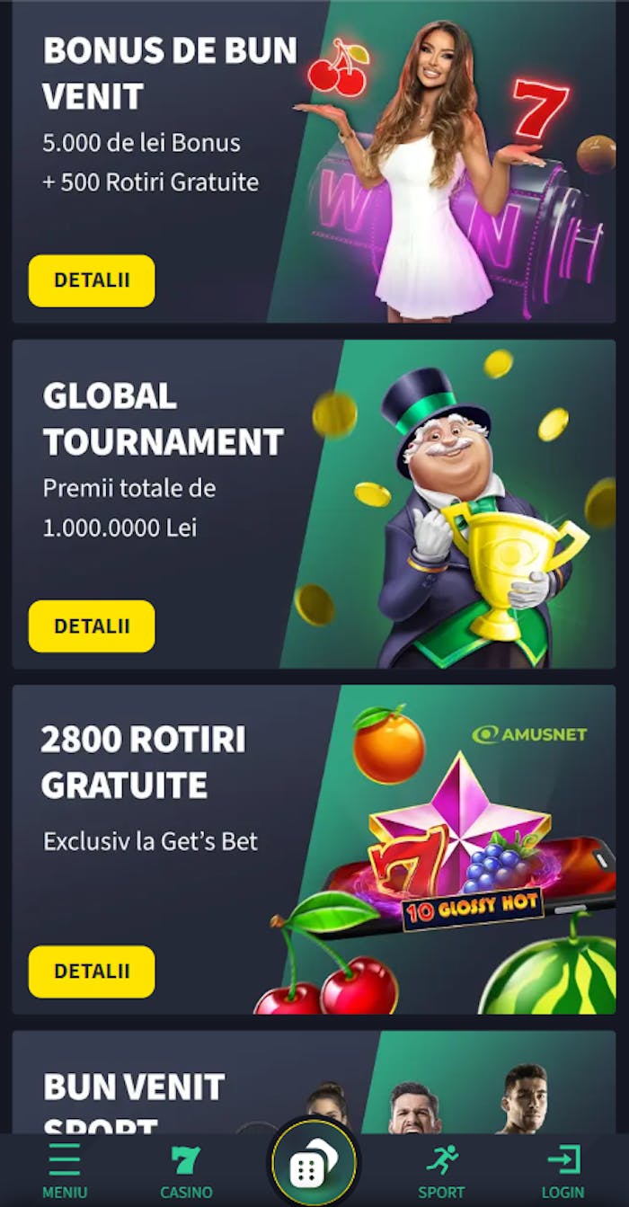 Toate bonusurile existente pe Getsbet care au nevoie de cod.