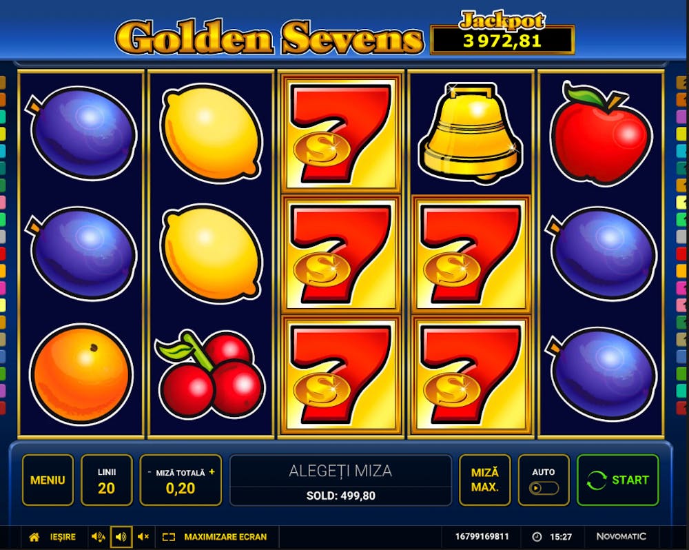 Un joc ca la aparate cu șeptari vechi, cu grafică 2d și jackpot fix. În imagine sunt afișate simbolurile prinse într-o rundă de joc. De aici, șeptarii roșii sunt cei mai importanți, fiind urmați de restul fructelor din joc.