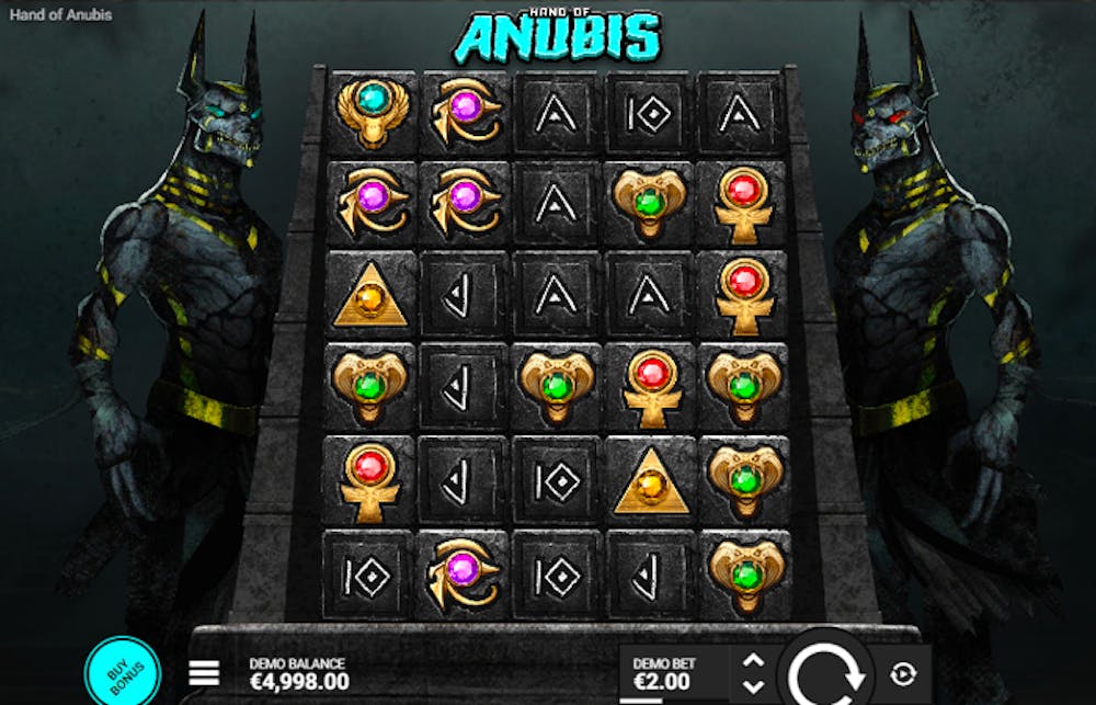 Hand of Anubis demo & detalii – RTP, volatilitate și funcții logo