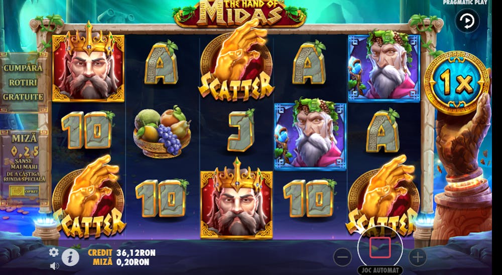 Hand of Midas pe bani reali cu specială cumpărată pe 20 RON