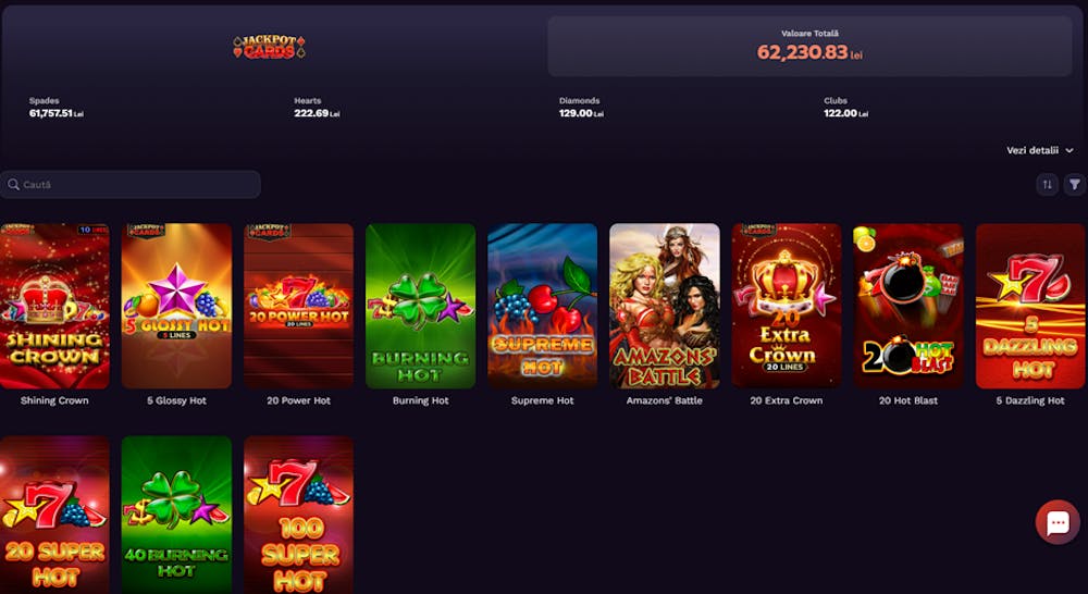 Oferta de jocuri cu Jackpots de la cazino HotSpins.