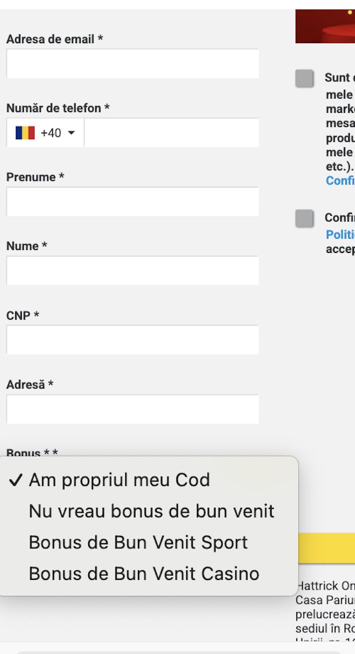 Unde introduci codul Casa Pariurilor pentru un bonus.