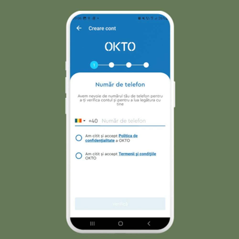 Deschide cont OKTO online