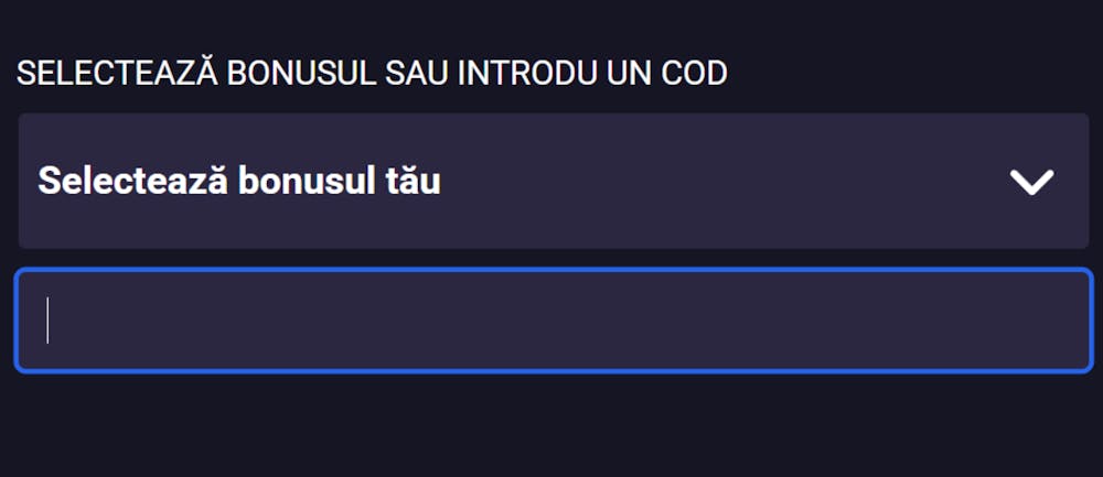 Unde introduci un cod bonus Player casino azi.