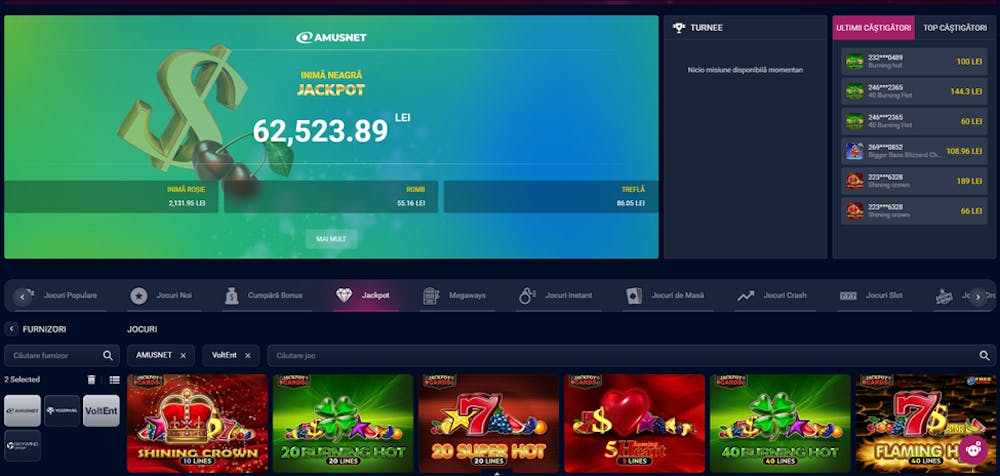 Jocuri cu jackpot din oferta VictoryBet casino.