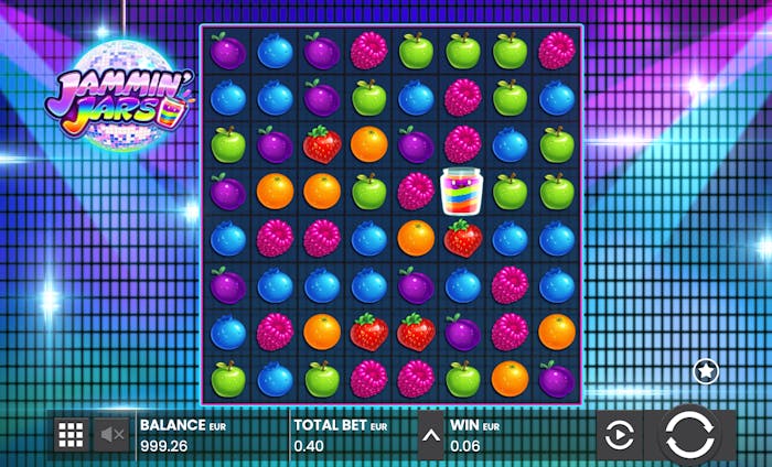 Designul jocului Jammin Jars.