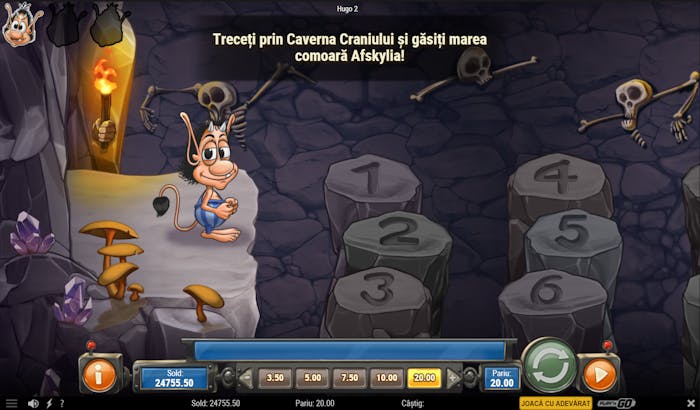 Hugo 2 jocuri cu speciale și mini-jocuri unice unde trebuie să alegi ceva pentru un premiu.