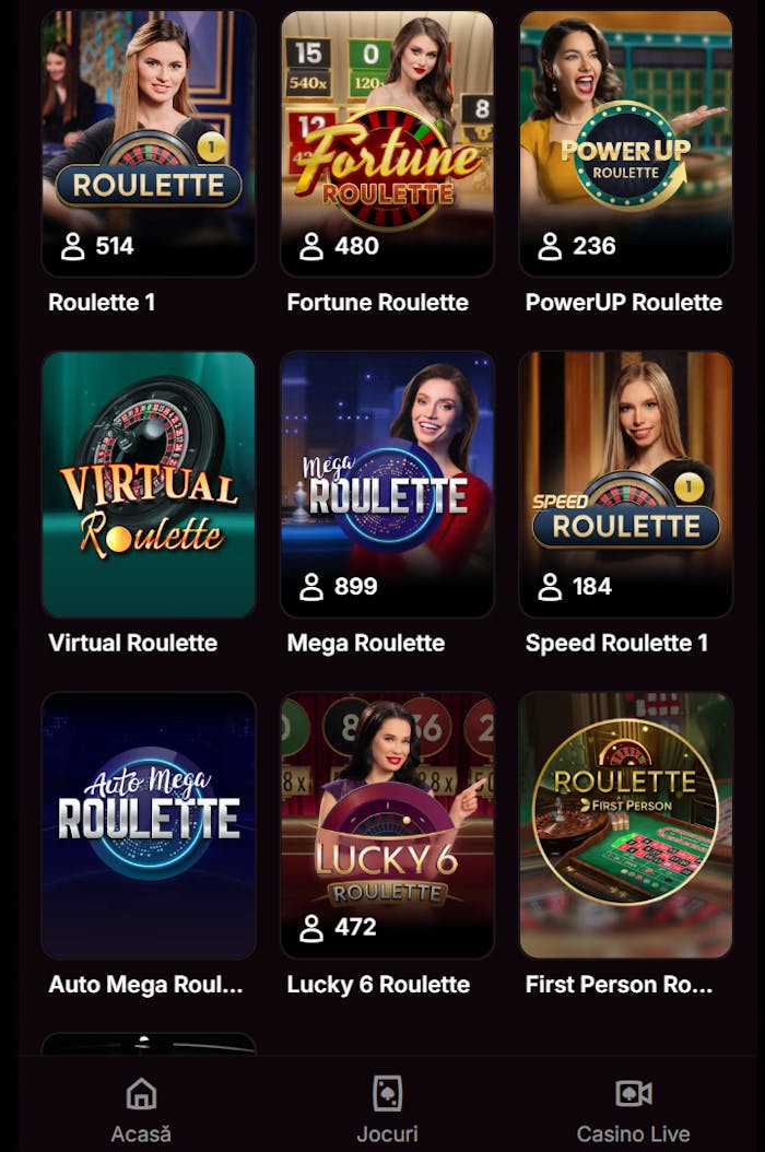 În categoria jocuri de masă Napoleon Casino găsești jocuri de ruletă.