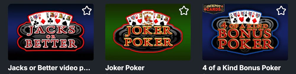 Trei jocuri de masă poker de la Totalbet.