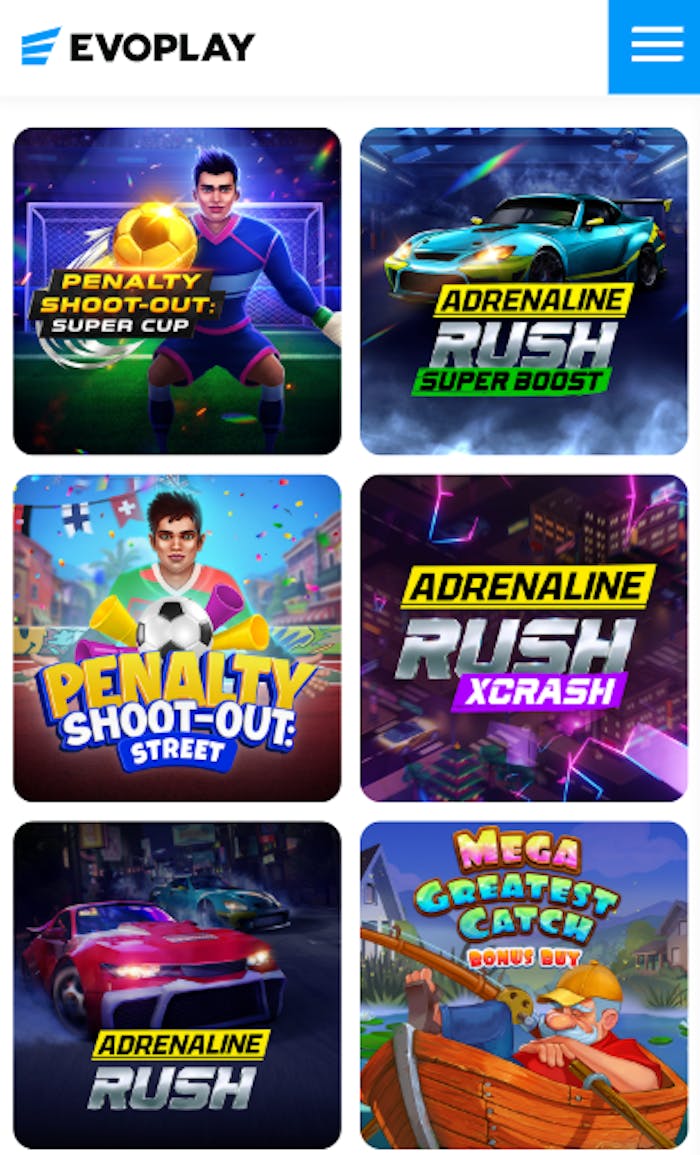 Ce tipuri de jocuri Evoplay poți să încerci la casino.