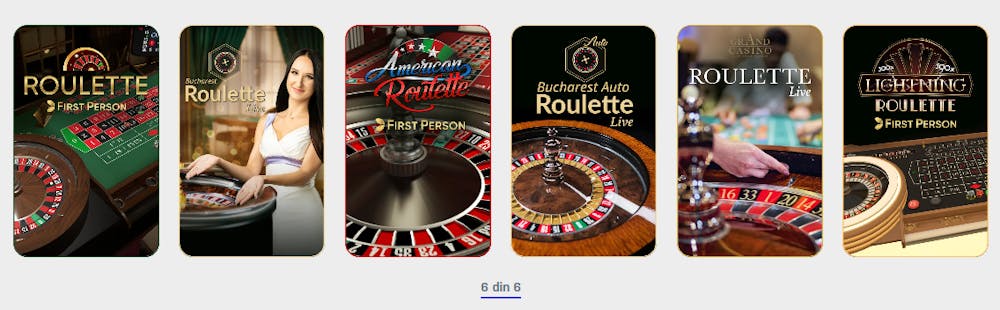 Jocuri de masă live disponibile în cazinoul Winner RO