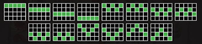 Liniile de plată ale jocului care arată cum se formează liniile câștigătoare