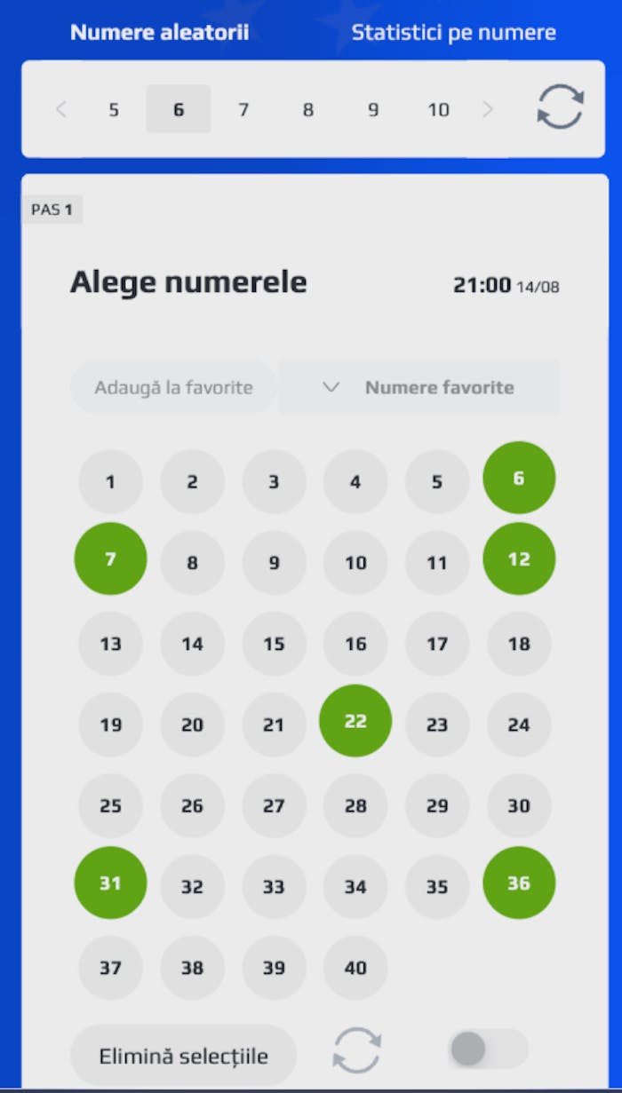 Un bilet la extragerea loto Euro Dreams 6/40.