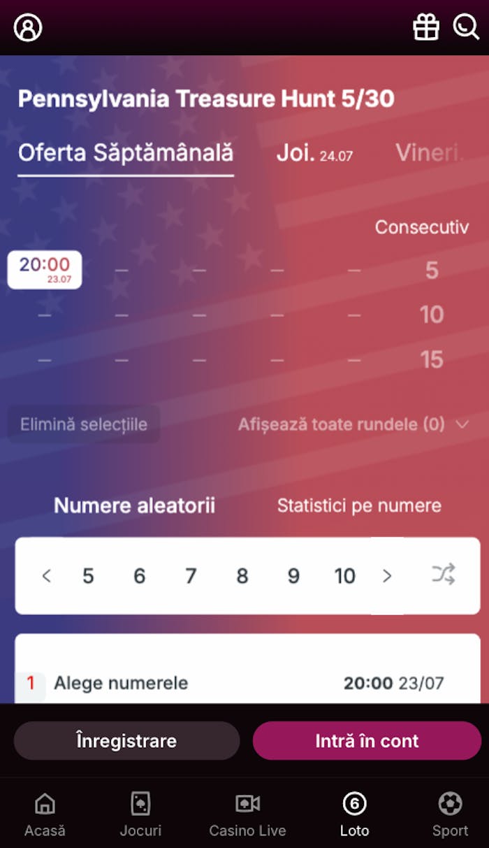 Pagina loto Pennsylvania TreasureHunt 5/30.