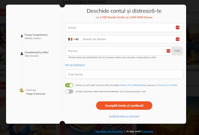 Cod bonus luck casino