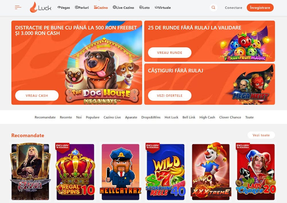 Prima pagină Luck casino Romania  