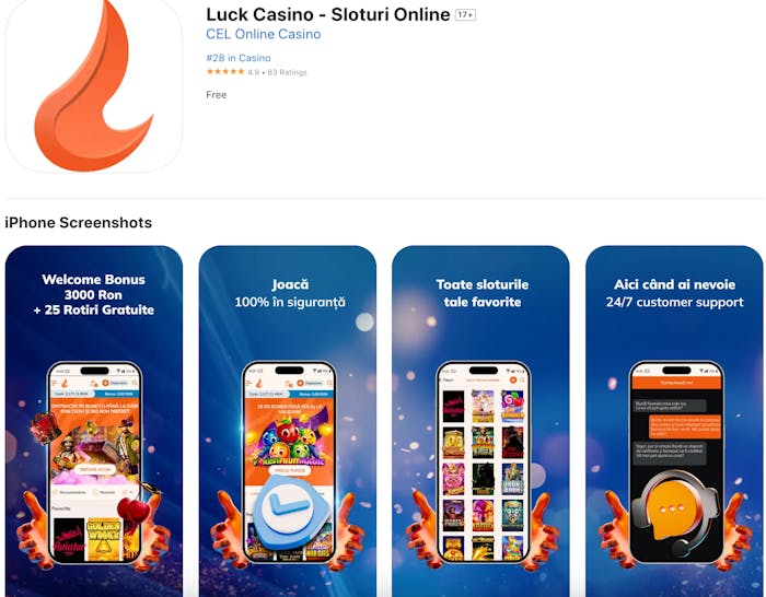 Luck casino aplicatie