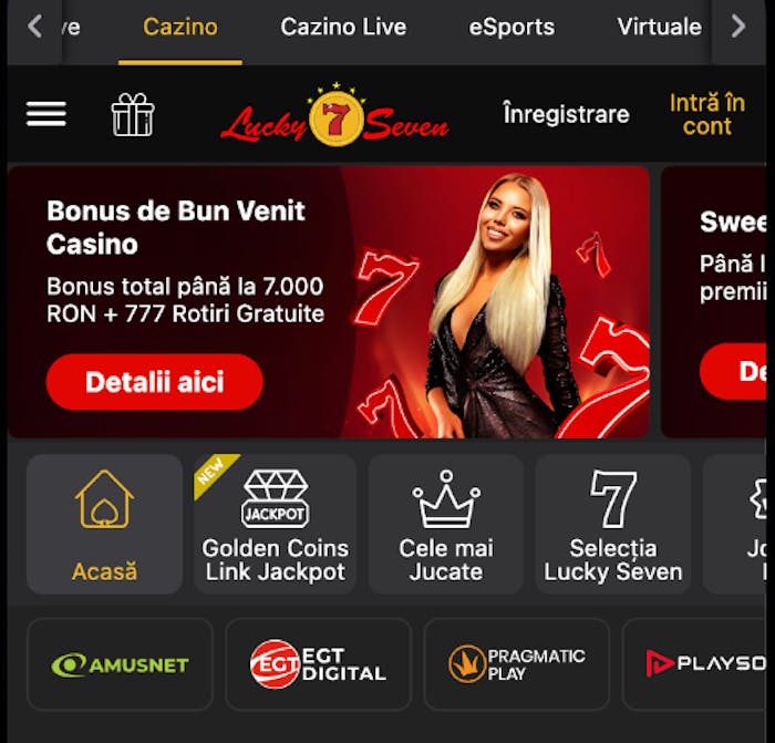 Lucky seven rotiri gratuite