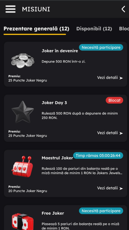 Exemplu ofertă din bonus Joker Market.
