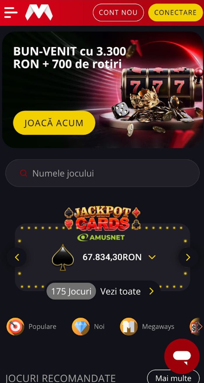 Evaluare generală a cazinoului Magnumbet online cu oferta de client nou și valoarea premiului jackpot actual.