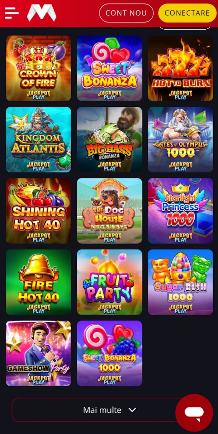 Exemplu de sloturi cu recenzii pozitive pe Magnumbet casino Romania.