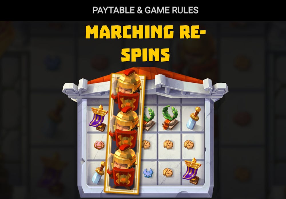 Activează Marching re-spins în cadrul rundelor la acest slot.