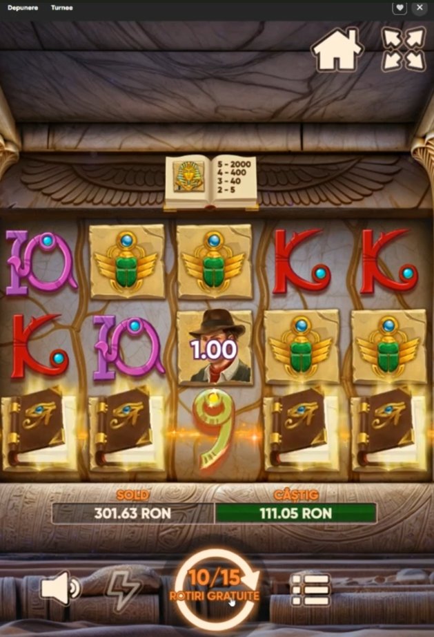 Plata bonus fara depunere Million casino la Gold of Ra