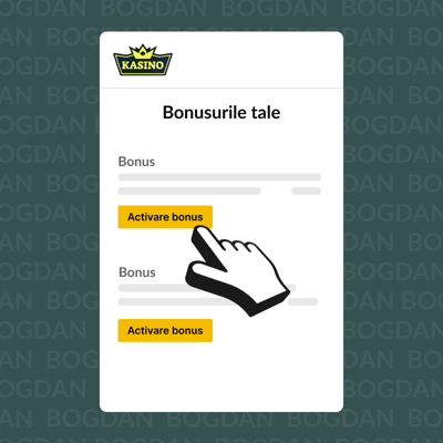 Activează bonusul de cazino mobil