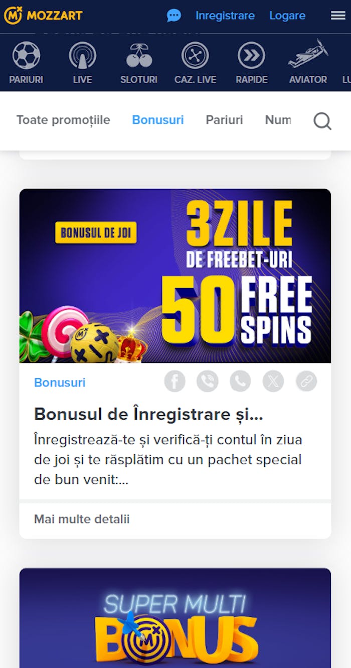 Cele mai noi oferte Mozzart Bet bonus fara depunere și la depunere din 2025.