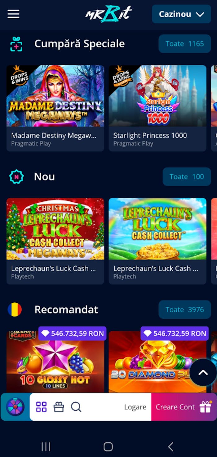 Exemplu de jocuri pe care le poți încerca pe Mr Bit online.
