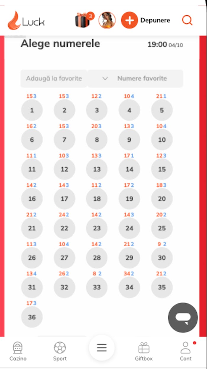 Statistica cu numere calde și numere reci Loto Danemarca 7/36. 