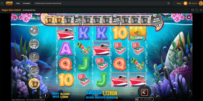 Bigger Bass Splash plată pe specială cumpărată pe Joker Casino