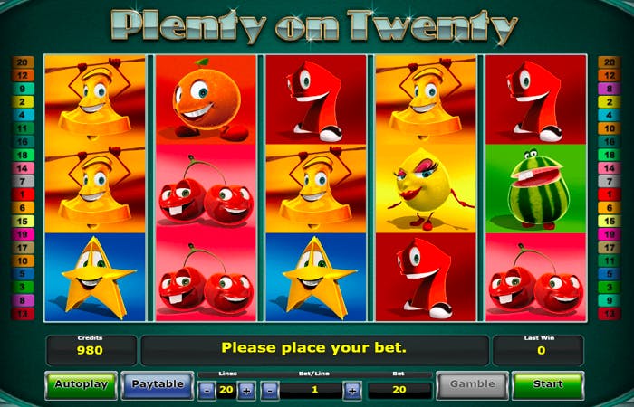 Plenty on Twenty demo – RTP, Volatilitate și Funcții logo