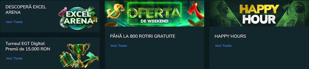 Exemplu de altă promoție Excelbet disponibilă fără cod.