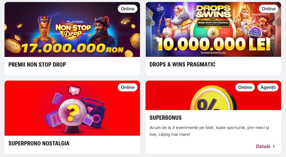 Cele mai noi oferte cu bonus Superbet din 2025.