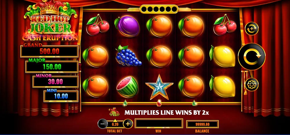 Red Hot Joker Cash Eruption demo & detalii – RTP, volatilitate și funcții logo