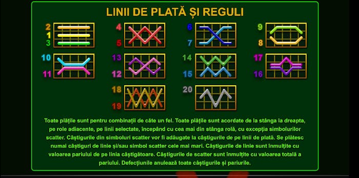 role randuri si linii de plata