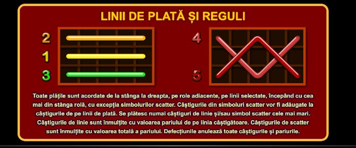 5 Dazzling Hot are cinci linii de plată.