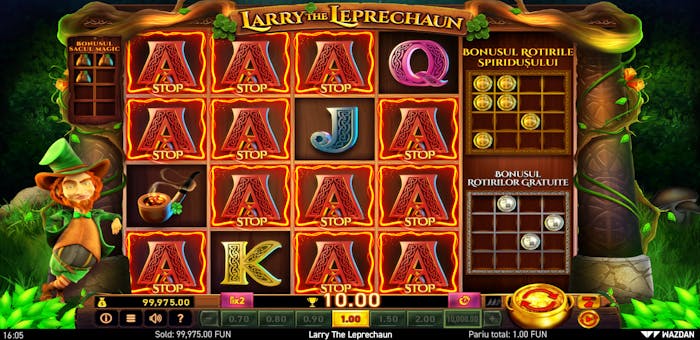 role randuri si linii de plata larry the leprechaun