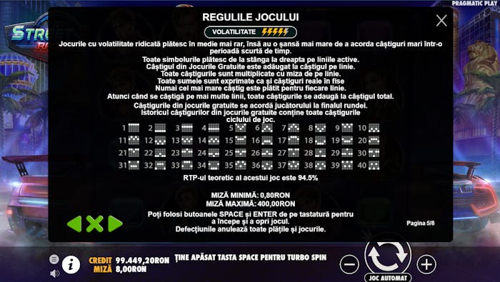 role randuri si linii de plata