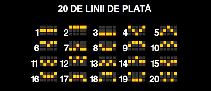 role randuri si linii de plata 9 masks of fire