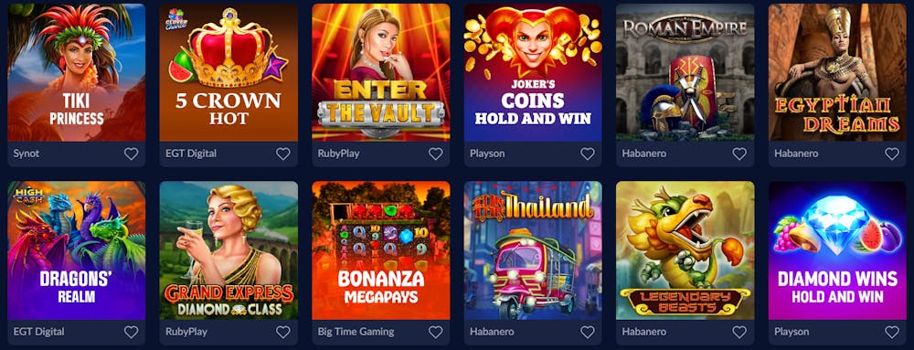 Pacanele cu premii jackpot disponibile pe Royal Casino România.