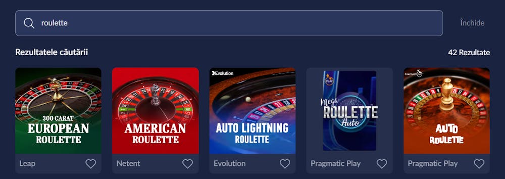 Jocuri de masă clasice disponibile pe Royal Casino.