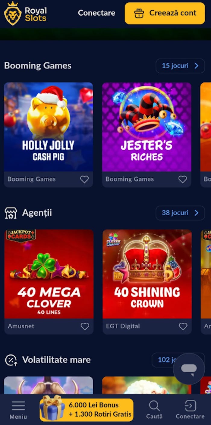 Cele mai bune jocuri de la Royal casino online pe tematici de iarnă sau agenții.