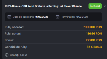 Cat a mai ramas de rulaj din primul bonus de bun venit Joker Casino