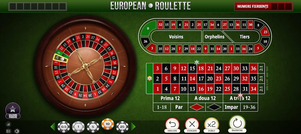 Exemplu de pariu la ruletă online conform strategiei James Bond.