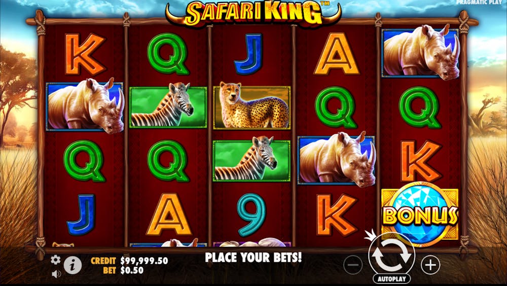 Safari King demo &#038; detalii – RTP, volatilitate și funcții speciale logo