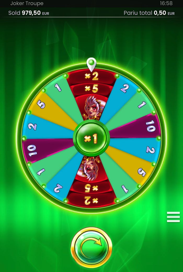 scatters si caracteristici bonus joker troupe